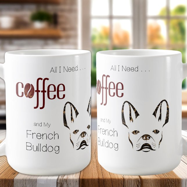 Caneca De Café Cute French Bulldog Frenchie Chic Dog Lover (Criador carregado)