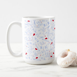 Caneca De Café Cute French Oui Oui Bonjour