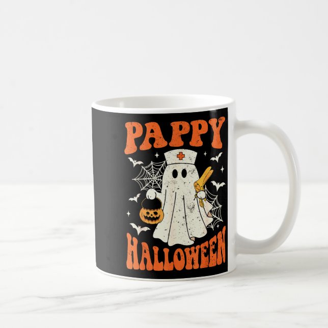 Caneca De Café Cute Funny Boo Ghost Nurses Pappy Halloween Obgyn  (Direita)