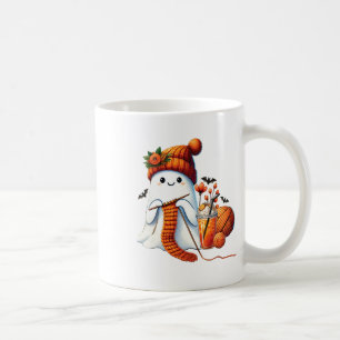 Caneca De Café Cute Ghost Crochet Knitting Amante Café de Hallowe