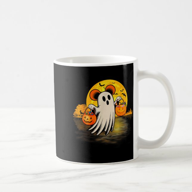 Caneca De Café Cute Ghost Guitar Halloween Pumpkins Candy Soky Se (Direita)
