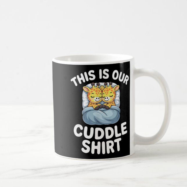 Caneca De Café Cute Giraffe Couple This Is Our Cuddle  (Direita)