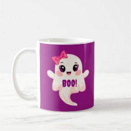 Caneca De Café Cute girly Boo! Ghost