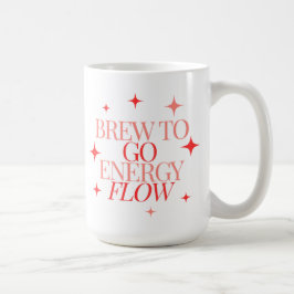 Caneca De Café Cute Giro Para Ir Fluir Energia Coffee Mug