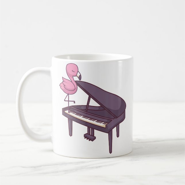 Caneca De Café Cute Grand Piano Player Pianist Musician I Flaming (Esquerda)