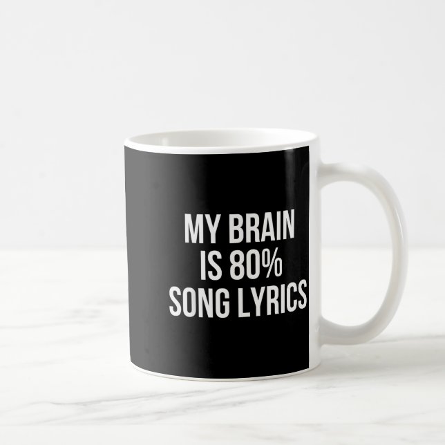 Caneca De Café Cute Graphic Design Quote For Music Lover Cool  (Direita)