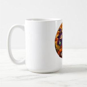 Caneca De Café Cute Halloween Raposa Bruxa Fantasma Outono Queda