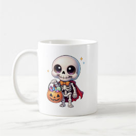 Caneca De Café Cute Halloween Skeleton Cartoon