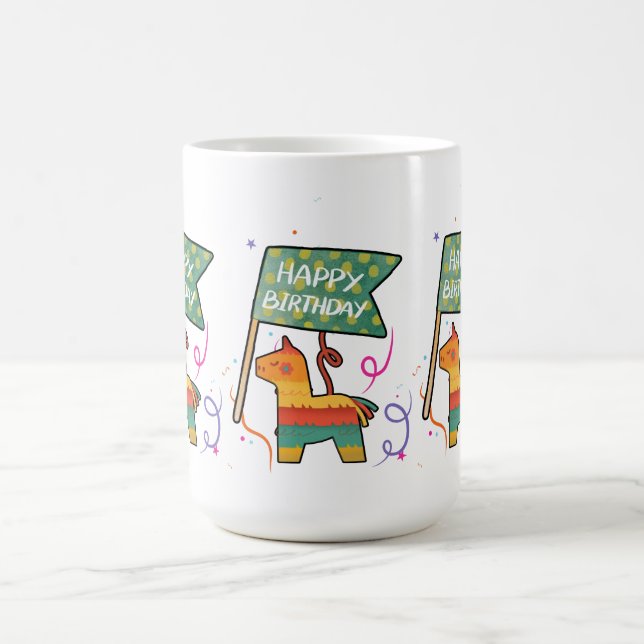 Caneca De Café Cute Hand-Drawn Birthday  (Centro)