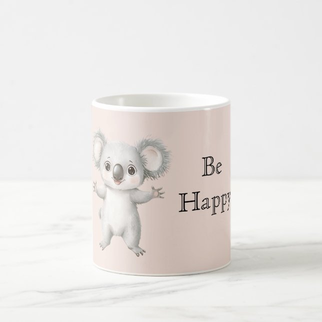 Caneca De Café Cute Happy Koala Bear (Centro)