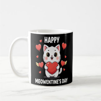 Caneca De Café Cute Happy Meowentine’s Day Coffee Mug for Cat Lov