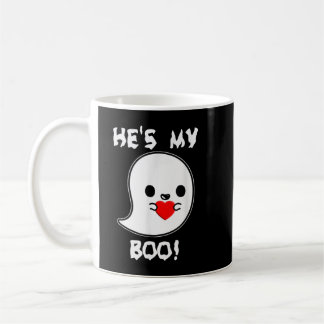 Caneca De Café Cute He's my boo! ghosthirt by Halloween Hugs