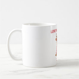 Caneca De Café Cute Highland Cow Valentine Heart Glasses Coffee m