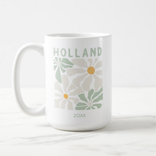 Caneca De Café Cute Holland Floral (Esquerda)