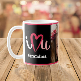 Caneca De Café Cute I Love You Heart Photo