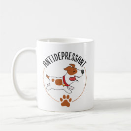 Caneca De Café Cute Jack Russell Cachorro Antidepressivo