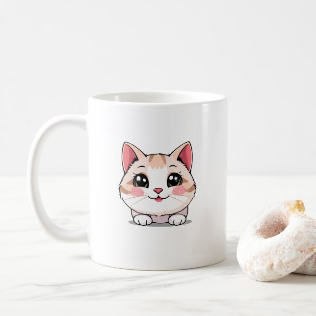 Caneca De Café Cute Kawaii Animal Mug (Com Donut)