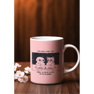 Caneca De Café Cute Kawaii Animal Themed Romântica