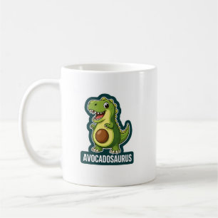 Caneca De Café Cute Kawaii Avocadosaurus Dinossauro Piada Diverti
