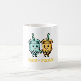 Caneca De Café Cute Kawaii Boba Bubble Tea
