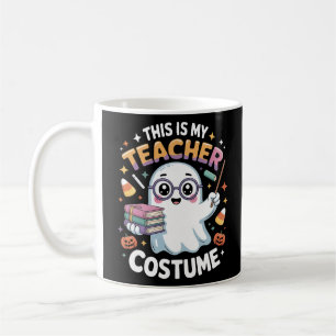 Caneca De Café Cute Kawaii Fantasma Professor – Aula Divertida de