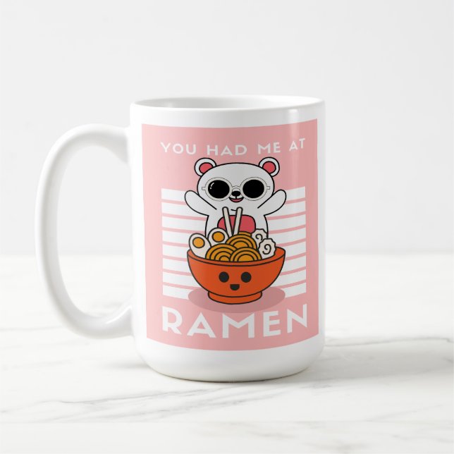 Caneca De Café Cute Kawaii Ramen (Esquerda)