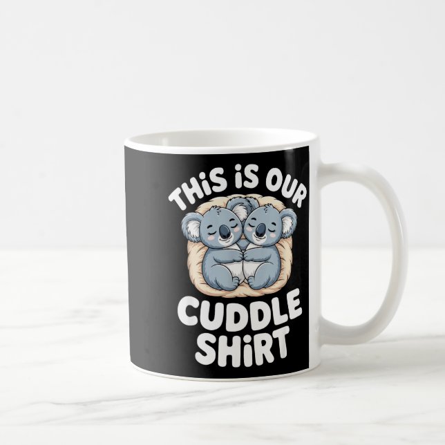 Caneca De Café Cute Koala Couple Nest This Is Our Cuddle  (Direita)