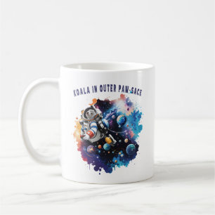 Caneca De Café Cute Koala no Outer Paw-sace, Astronauta de Koala