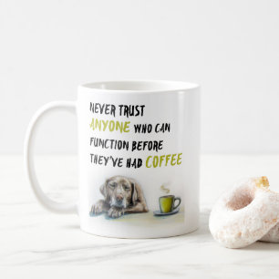 Caneca De Café Cute Labrador - viciado em café