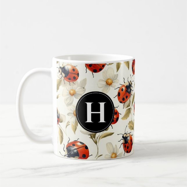 Caneca De Café Cute Ladybug Mugs (Esquerda)