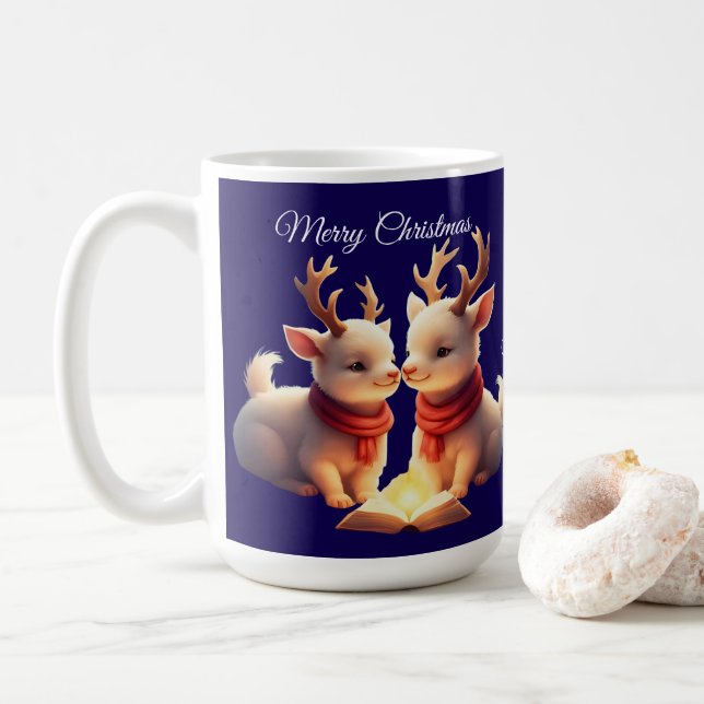 Caneca De Café cute lamb  (Com Donut)