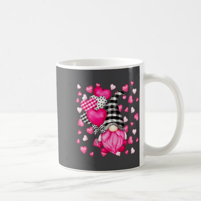 Caneca De Café Cute Love Heart Pattern For Her Nk Valentines Gnom (Direita)