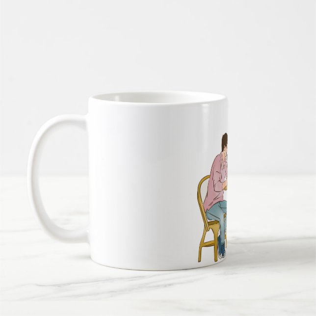 Caneca De Café Cute Luxury Romantic Couple Mug (Esquerda)