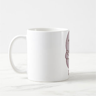 Caneca De Café Cute Manatee Colando Chá Em Teacup