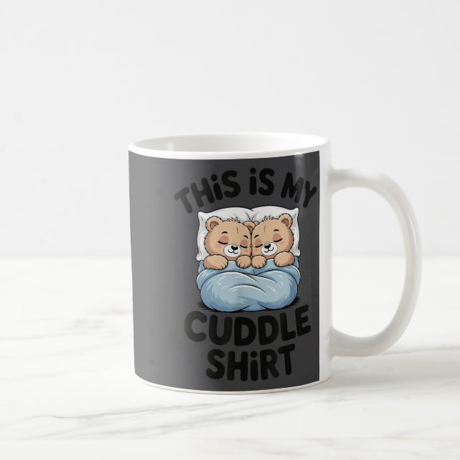 Caneca De Café Cute Matching Bear This Is My Cuddle  (Direita)