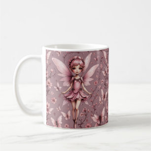Caneca De Café Cute Mauve Pixie Fairy Mug