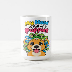 Caneca De Café Cute Medusa Filhote Doguinho Mitológico Roupa Espo