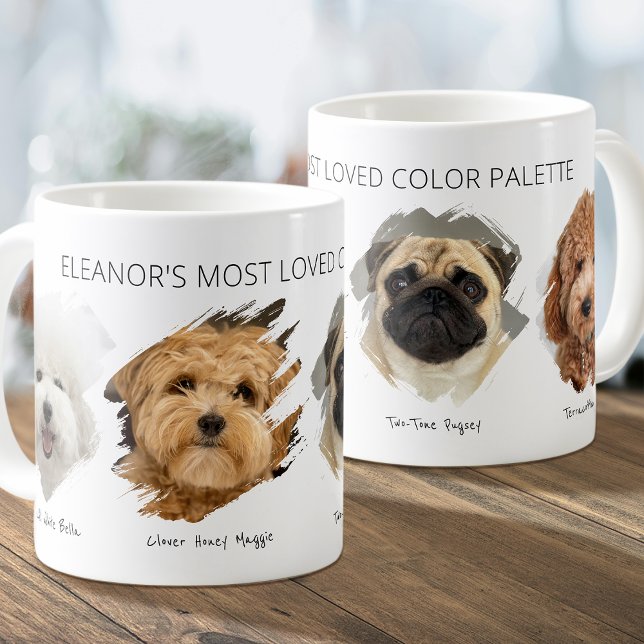 Caneca De Café Cute Paleta de Cores de Foto Personalizada Amostra (Criador carregado)