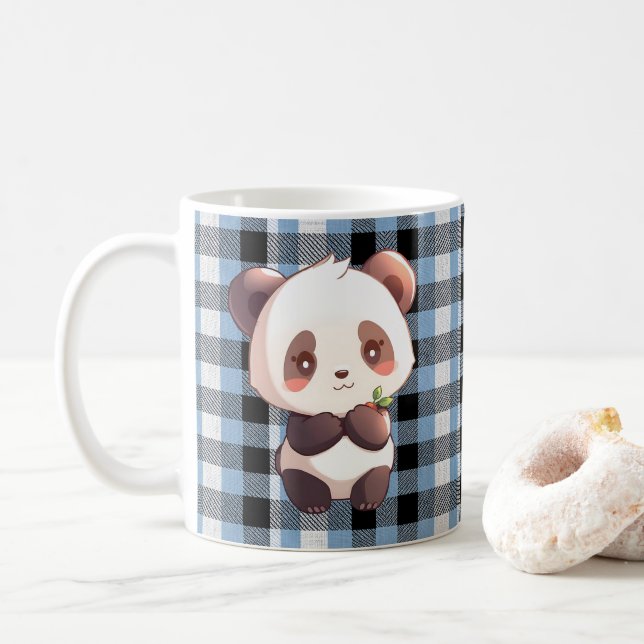 Caneca De Café Cute Panda (Com Donut)