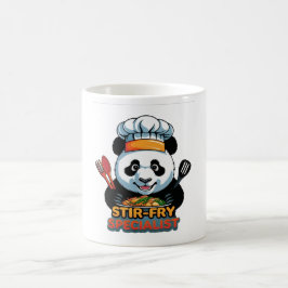 Caneca De Café Cute Panda Chef Mug - Especialista em Stir-Fry par
