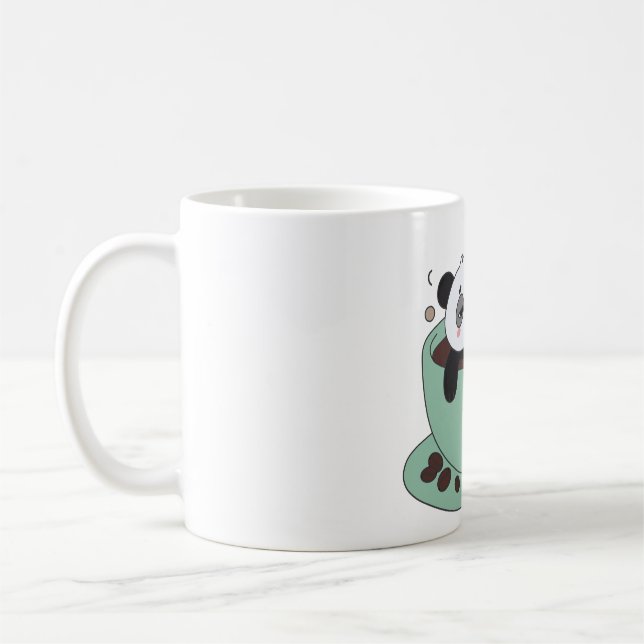 Caneca De Café Cute Panda In Coffee Cup Coffee Lover Gift (Esquerda)