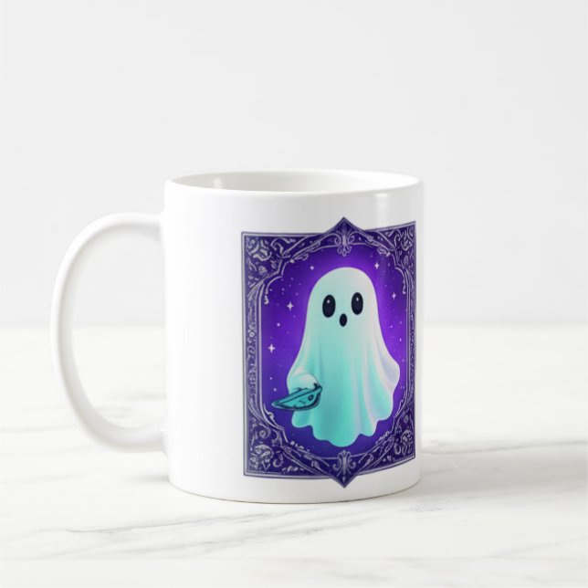 Caneca De Café Cute Pastel Ghost Mug (Esquerda)