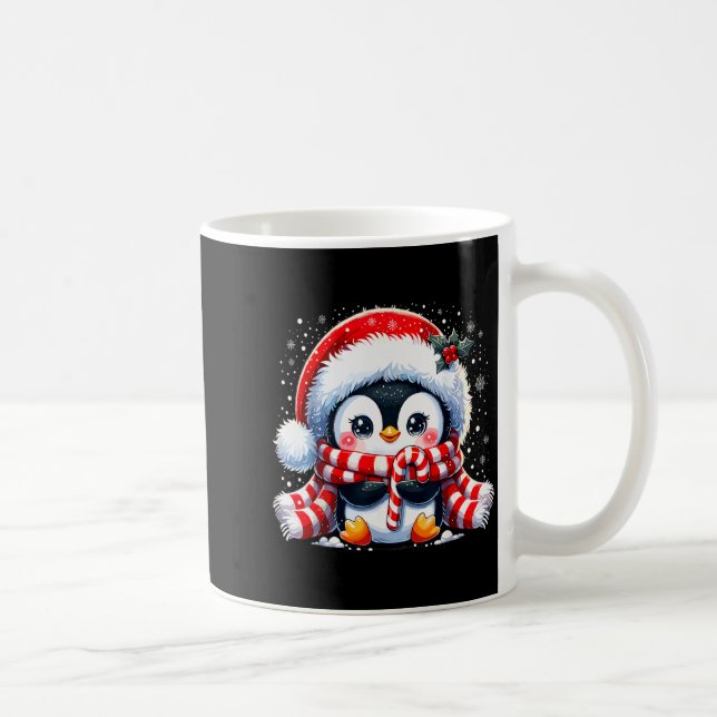 Caneca De Café Cute Penguin Christmas Xmas  (Direita)