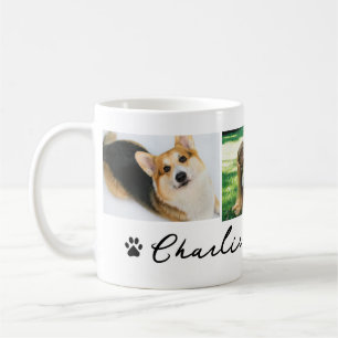 Caneca De Café Cute pet impressão de pata cachorro ama você 3 fot