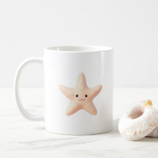 Caneca De Café Cute Pink Starfish