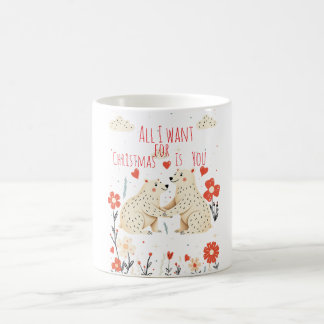 Caneca De Café Cute Polar Bears Christmas Mug