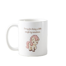 Cute Pony Trocadilho Desculpe por Ser um Pouco Viz
