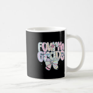 Caneca De Café Cute Primeiro Dia De Aula Preppy Quarta Série De V