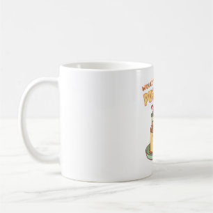 Caneca De Café Cute Pug Você Gostaria De Algum Pug Cug Custard Pu