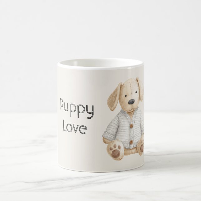 Caneca De Café Cute Puppy Love (Centro)